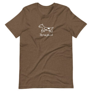 Jerseybird “Dog” Brown Unisex t-shirt