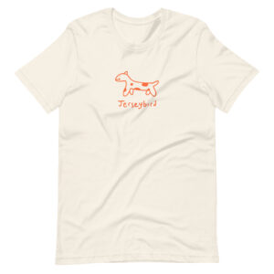 Jerseybird “Dog” Vintage White Unisex t-shirt